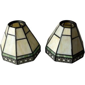 Spectrum Tiffany Style Stained Glass Shade 2 Piece